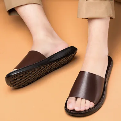 BIO STRIDE LEATHER SANDALS